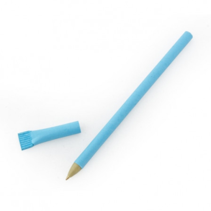 Bolígrafo ECO de papel reciclado, color azul
