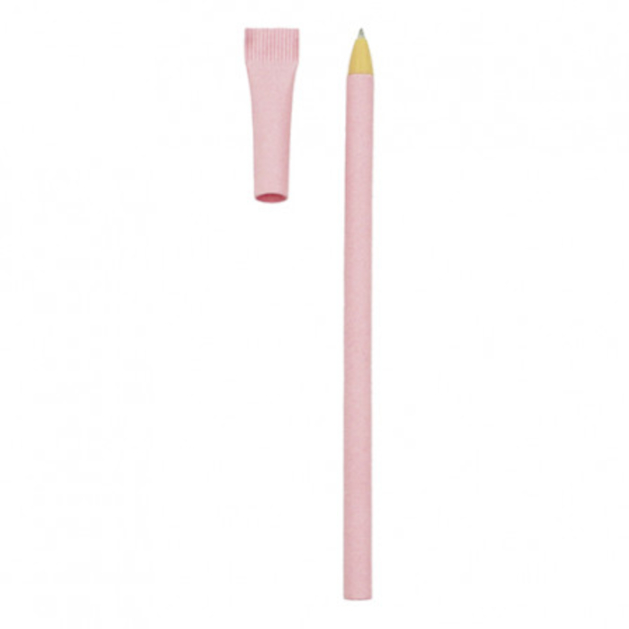 Bolígrafo ECO elaborado con papel reciclado, color rosa