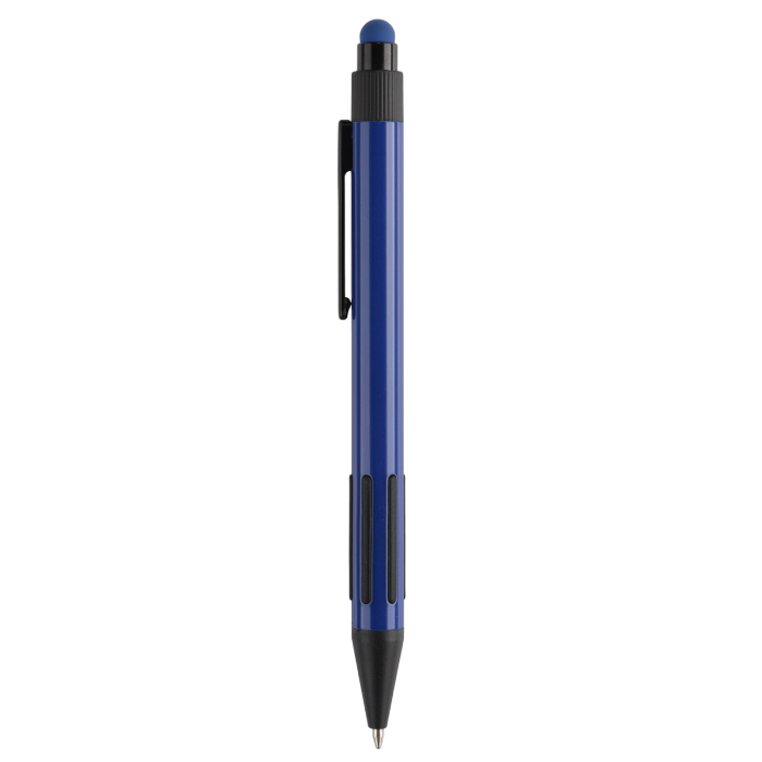 Bolígrafo ARIGINO TOUCH Black, superficie metálica para grabado, color azul