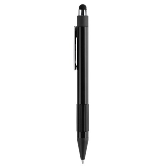 Bolígrafo ARIGINO TOUCH Black, superficie metálica para grabado, color negro