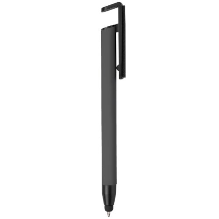 Bolígrafo COMFORT, superficie metálica para grabado, color gris