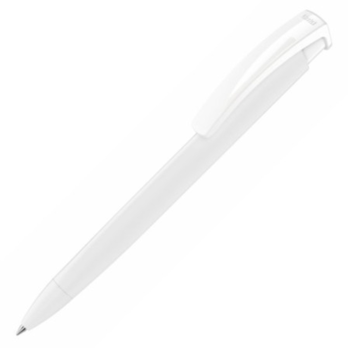 Bolígrafo UMA soft-touch TRINITY, material plástico, color blanco