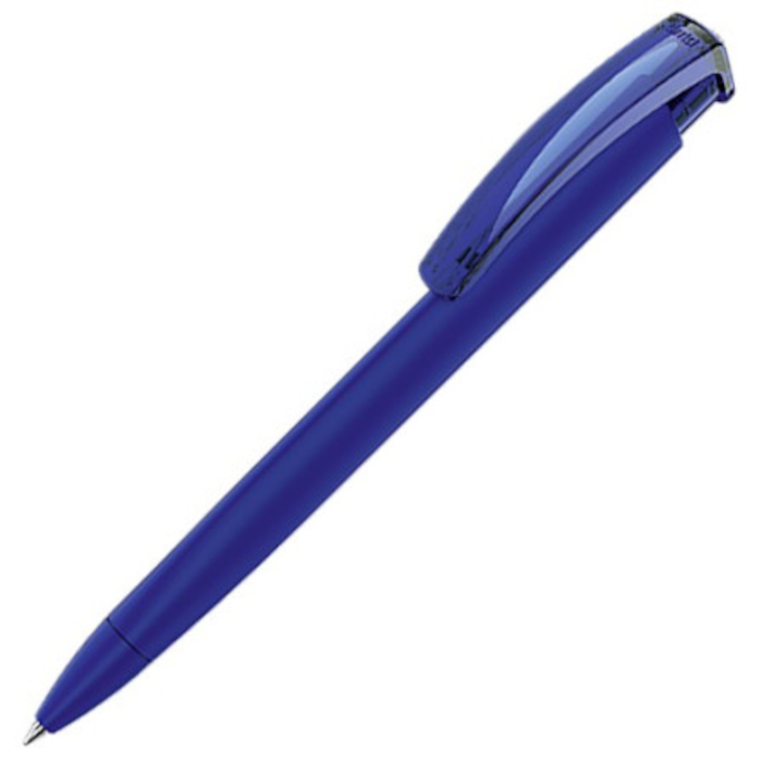 Bolígrafo UMA soft-touch TRINITY, material plástico, color morado